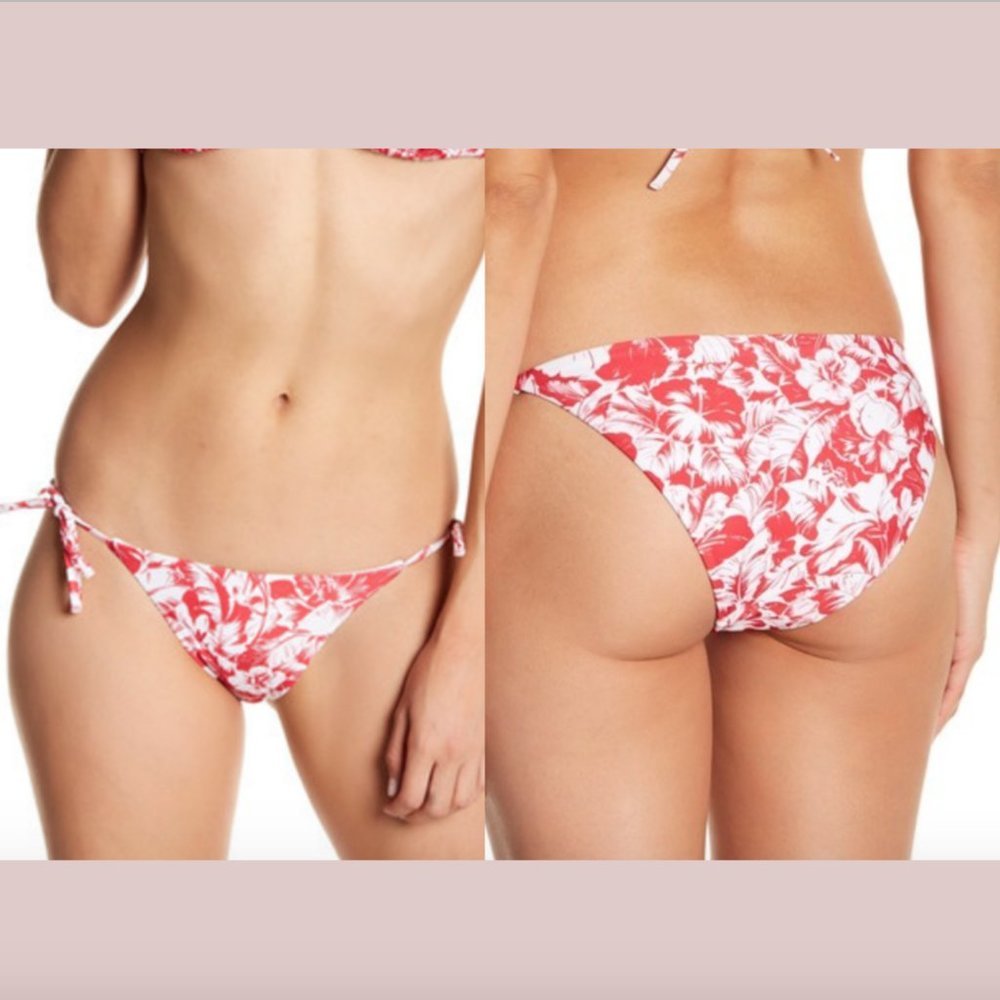 NEW $95 Onia Kate String Tie Floral Bikini Bottoms [ SZ Small‎ ]